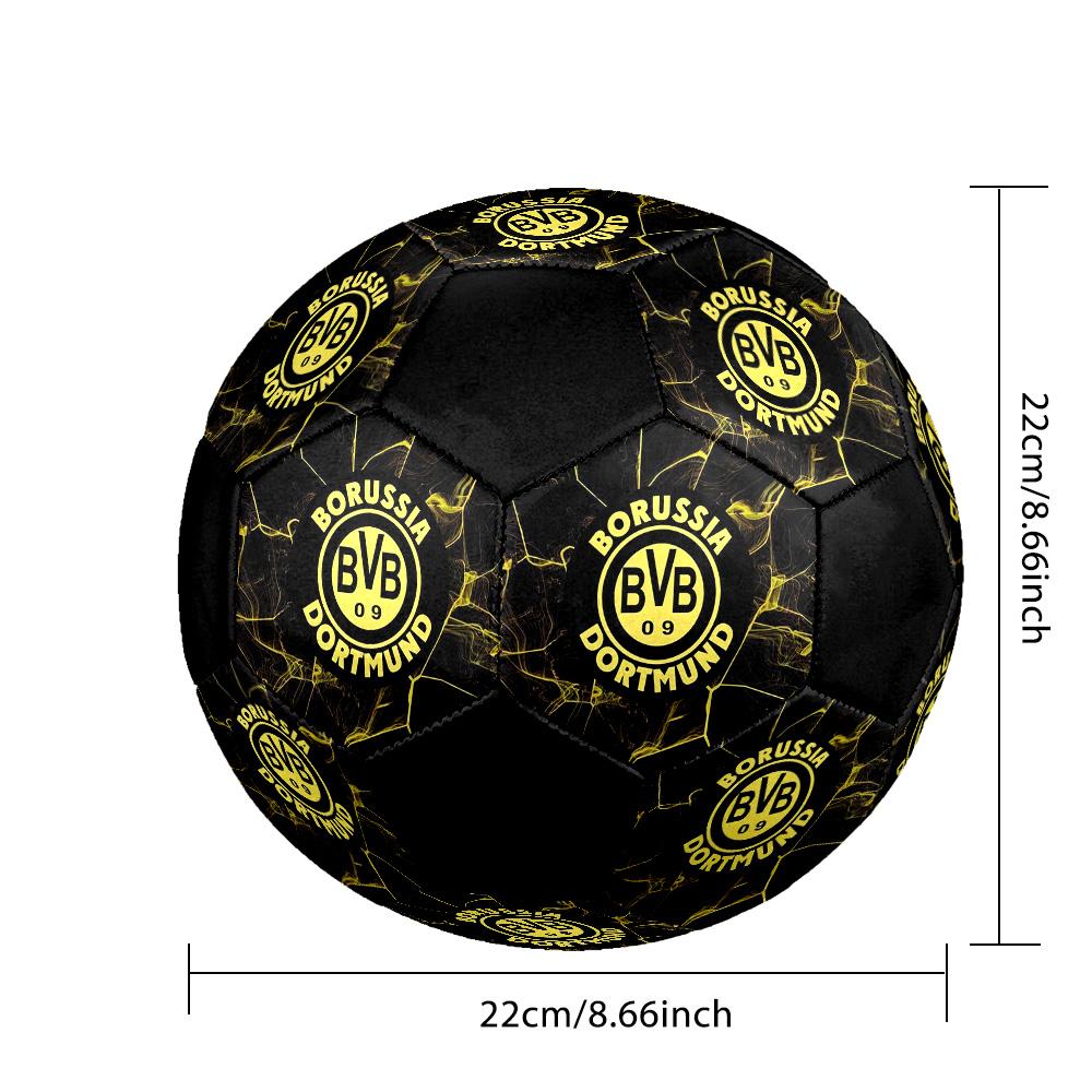Borussia Dortmund Fußball Bunt Für Alle Altersgruppen Maschinengenäht PVC Wettkampfbereit Langlebig Hoher Rückprall.GRÖSSE5