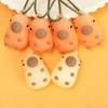 PVC Car Charm Backpack Cute Decoration Color Changing Soft Silicone UV Capybara Stylish and Cute Car Interior Accessories 1-4pcs