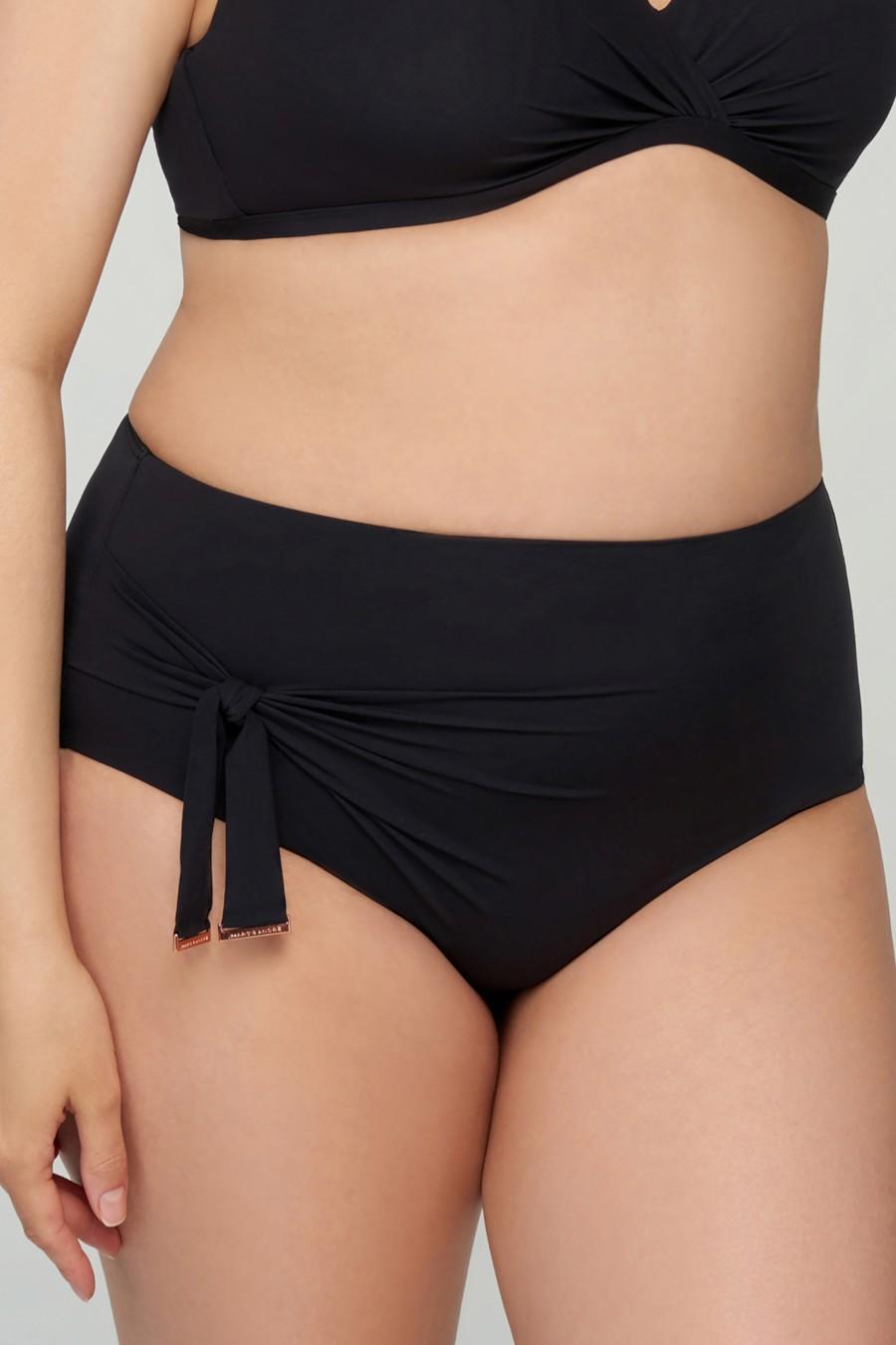 

Жіночі плавки із високою посадкою Marc & Andre (83843) 6(2XL) прозорий колір чорний