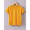 Kids Crewneck Short Sleeve T-Shirt, Cute Cartoon Placement Print