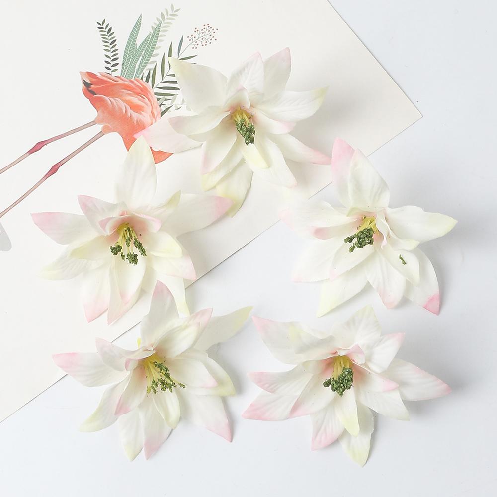 10/20/30cs 8cm Artificial Flowers Silk Fake Flowers Heads for Home Room Decor Wedding Decoration DIY Garland Gifts Accessories