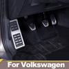 Rostfritt stål Bil Bränsle Broms Pedal Fotstöd Pedaler Skydd För Volkswagen VW GOLF 7 MK7 Tiguan L Skoda Kodiaq Rapid Octavia A7