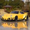 Porsche 911 993 RWB Modifierad Superbil Simulering Pressgjuten & Leksaksfordon Ljud & Ljus Pull Back Bil 1:24 Alloy Collection Model