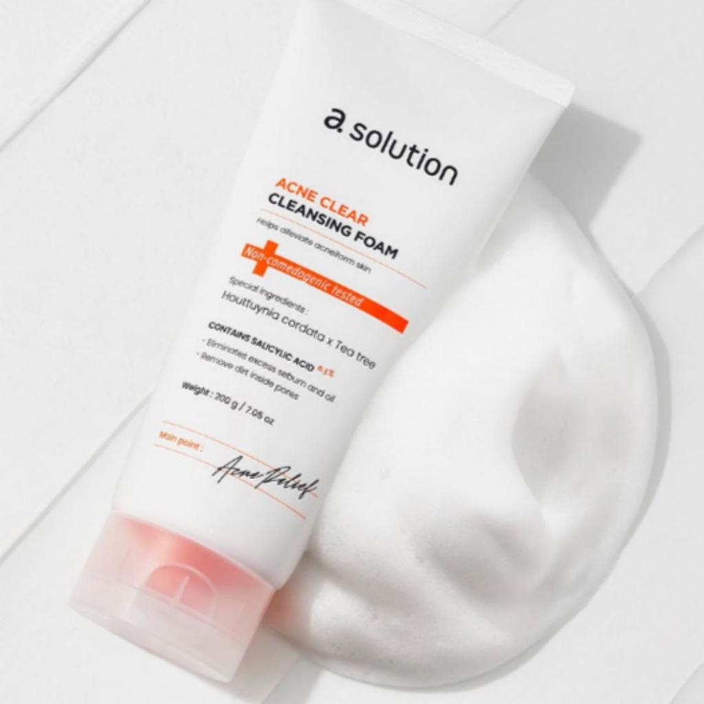 [Asolution] Acne Clear Cleansing Foam 200g / Facial Cleanser