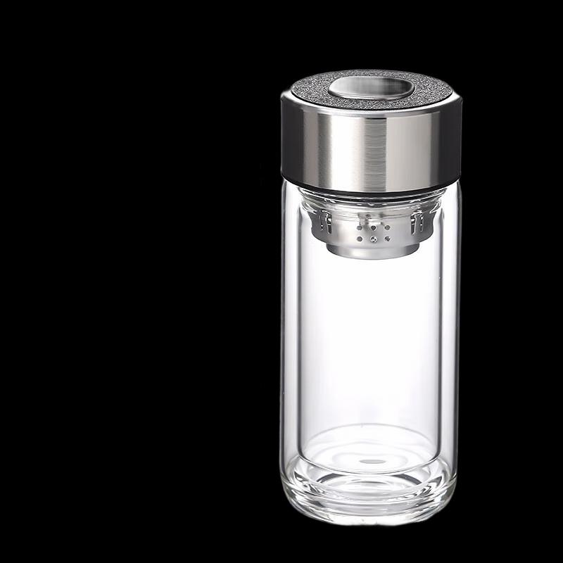 Shangqi Double Wall Borosilicate Glass Tea Infuser Cup