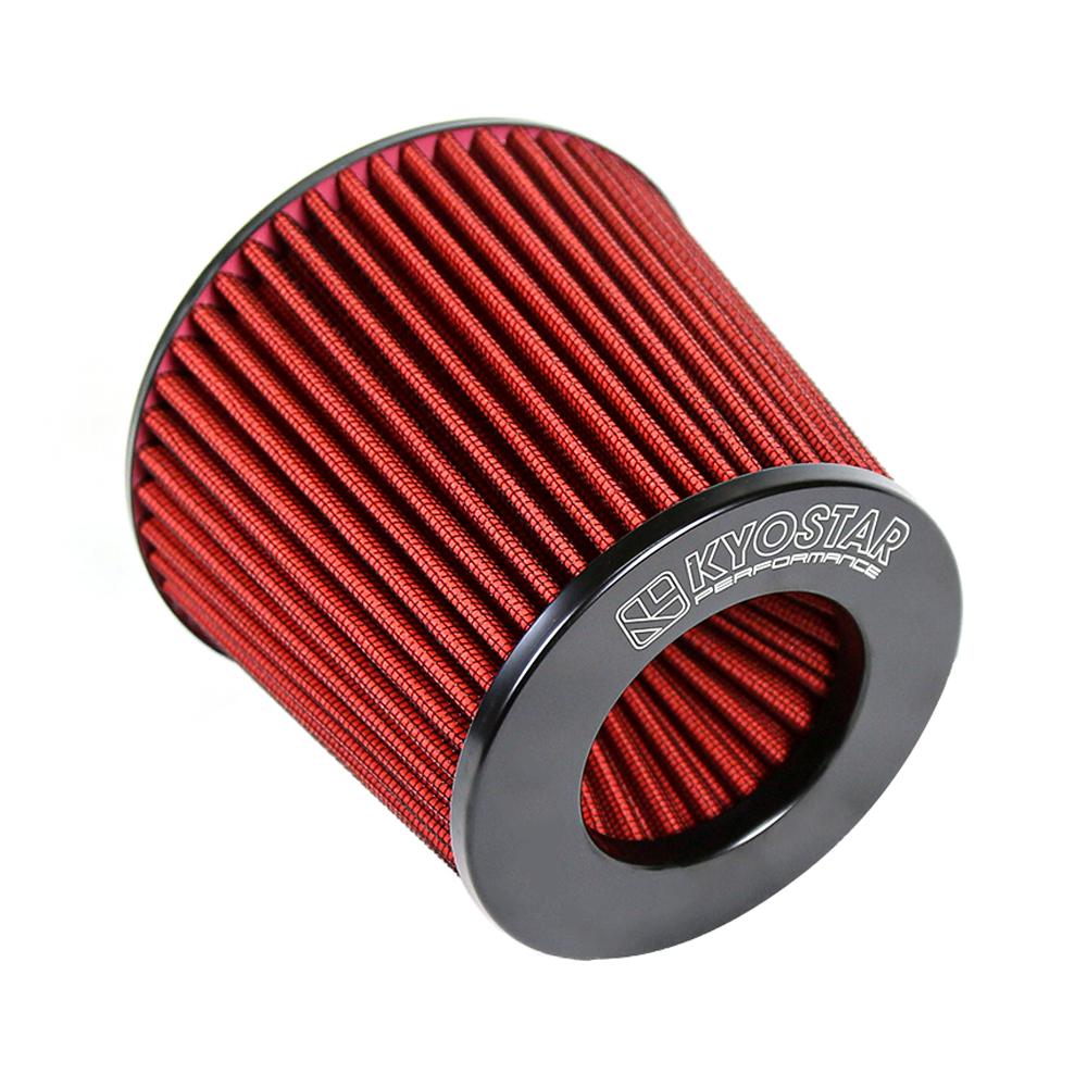 Universal Black And Red 3" Inch 76mm 3.5" inch 89mm Air Intake Cone Filter Replacement Quality Dry Air Filter
