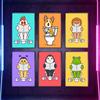 Cute Cartoon Animals In The Toilet Funny Prints Posters Canvas Painting Modern Wall Art Pictures Bathroom Living Room Home Decor