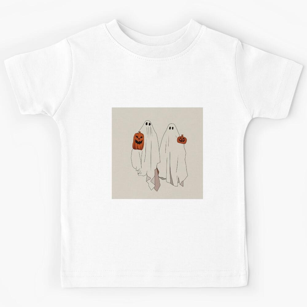 Two Ghosts Halloween Design Kids T-Shirt 110