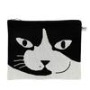 [Manhattaner's] Knit Cosmetic Case Pouch 75-8801 BlackWhite
