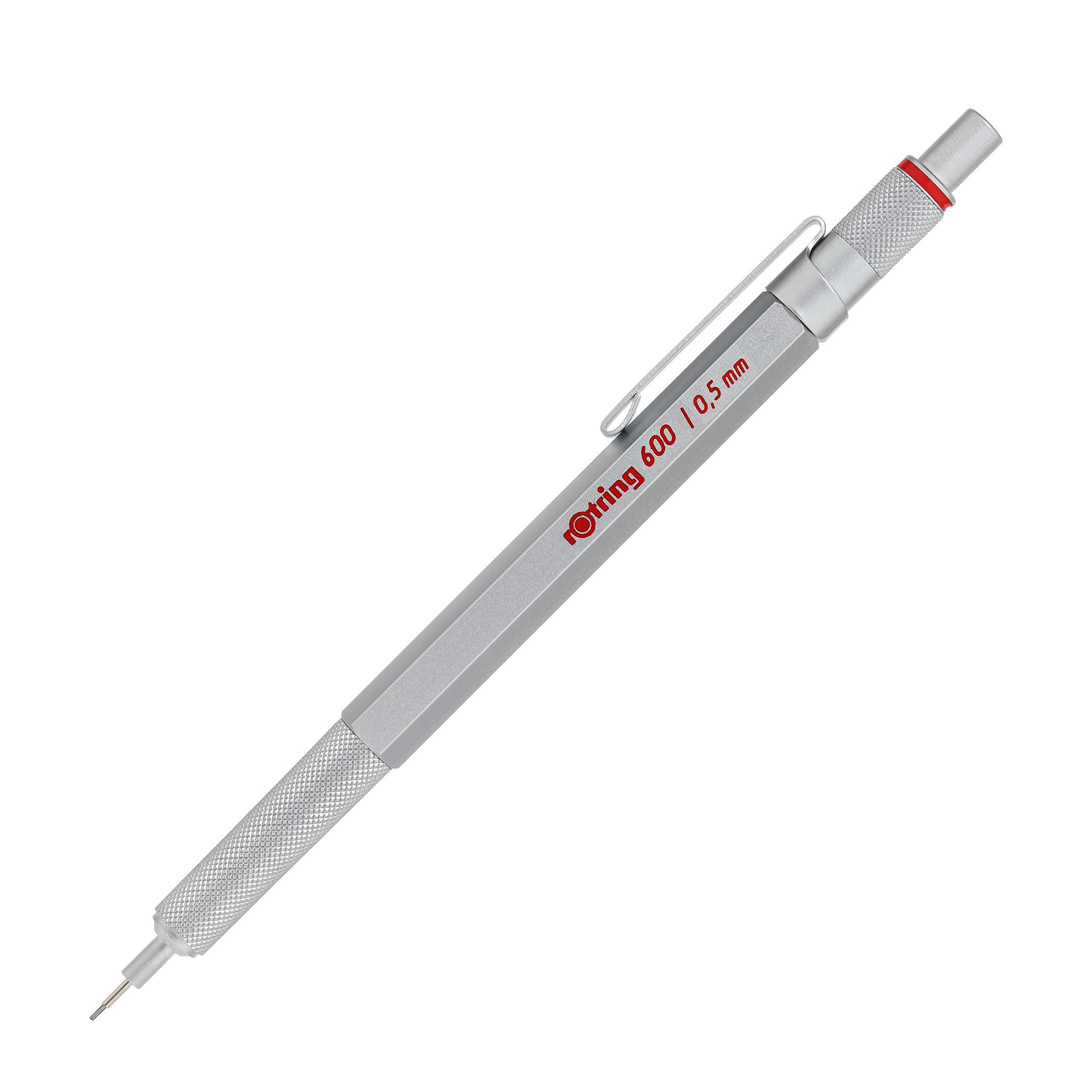 

Rotring 600 Silver Mechanical Japanese 0.5mm Pencil, 1904-445 [Official Product]