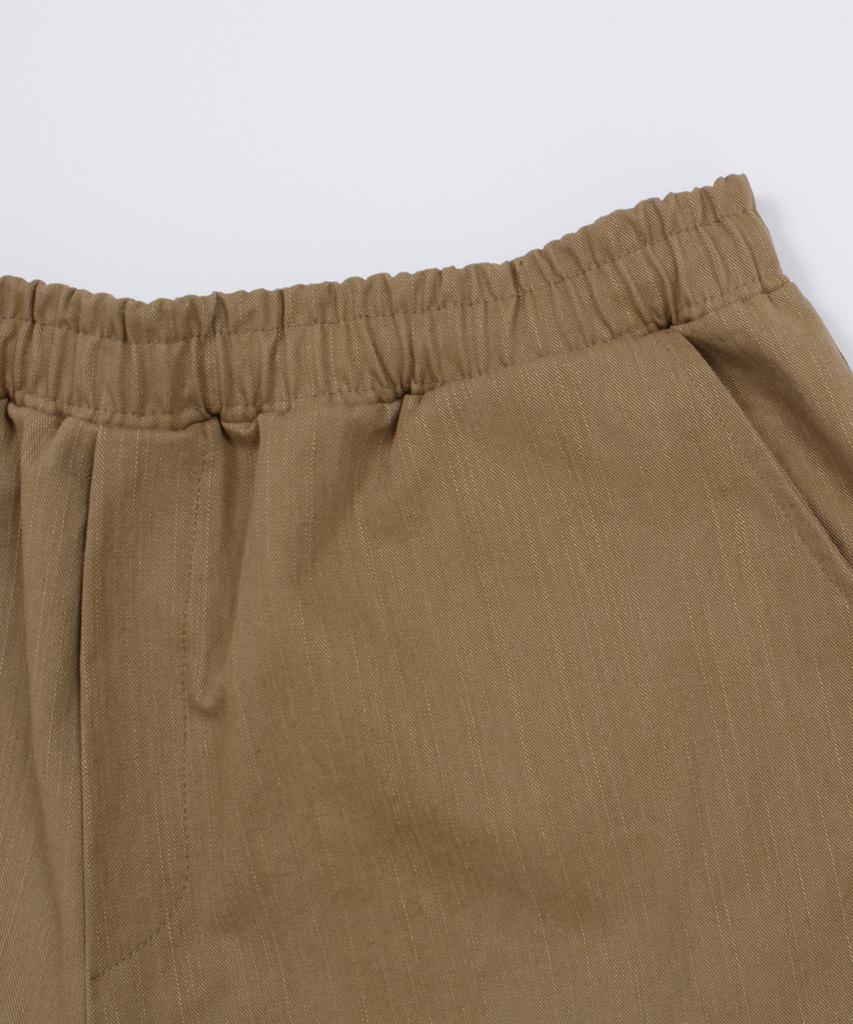 CAMEL WORK Slub Cotton Cargo Pants (Beige)