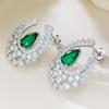 Longlongjin Jewelry: Christmas s925 Silver Ice Linghua Stud Earrings - Elegant, Luxury-Style Dangle Earrings for Women