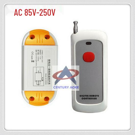 220V Single-Circuit Smart Home Remote Jog/Self-Locking Controller Wireless Remote Switch