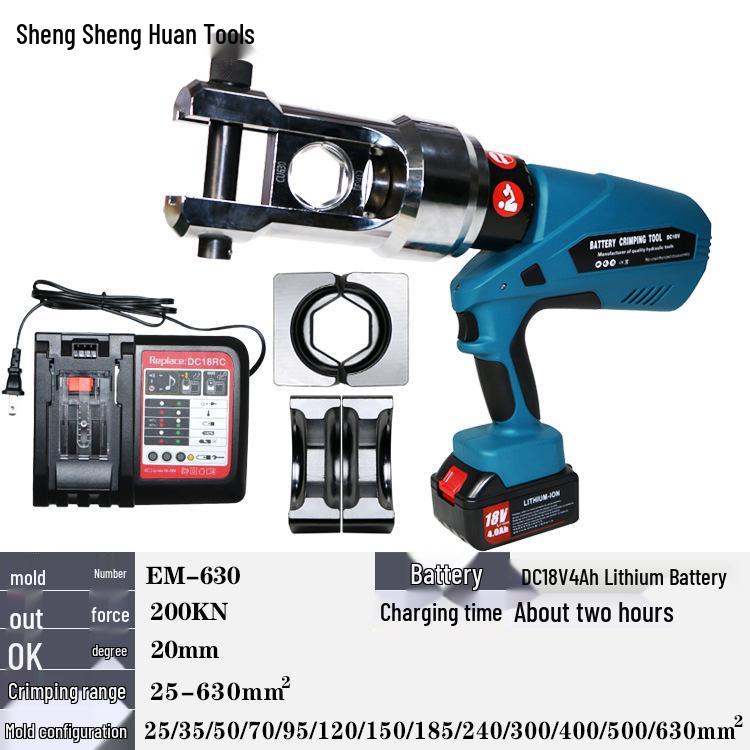 EZ-400 Rechargeable Hydraulic Electric Wire Crimping Tool and Cutter for 300 to H-type Connectors