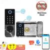 Acciaio Inossidabile Doppia Impronta W7 Cancello Esterno Impermeabile TT Lock/ Tuya Smart Door Lock Serratura Elettronica Digitale Serratura
