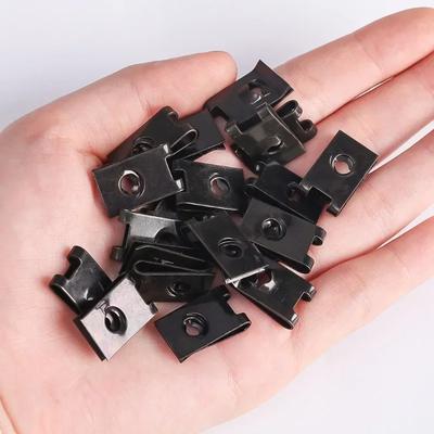 U Shape Clips Fastener Car Stainless Steel Screw Base Clip Chassis Engine Guard Metal Nut/Screw Washers U-shape Clip
