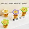 Flower Shape Toilet Button Pushers Top Push Button Toilet Press Button Closet Drawer