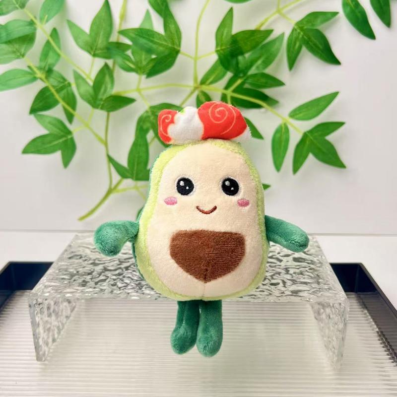 1Pc Avocado Plush Toy Keychain, Men'S And Women'S Birthday And Christmas Gifts Cute Schoolbag Pendants