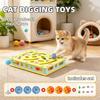 Cat Digging Hole Puzzle Cat Toy Set Sound Bell Ball Teasing Cat Stick Sound Toy Cat Self Hi Soothing Cat Toy Release Cat Nature, Without Battery