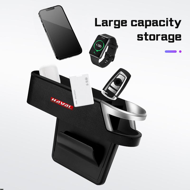 Car Seat Gap Organizer Storage Box Cup Holder Accessories For Haval H9 2rd 2024 2025 H3 F7 F7X Jolion H6 H5 H2 M6 F5 F7H Dargo