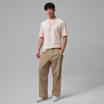 Men's Pants Jordan Brooklyn Casual Pants Men's Khaki/Light Ivory White