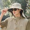 Sunscreen Men Fishing Hat Mesh Foldable Bucket Hat Breathable Outdoor Sun Hat  Women