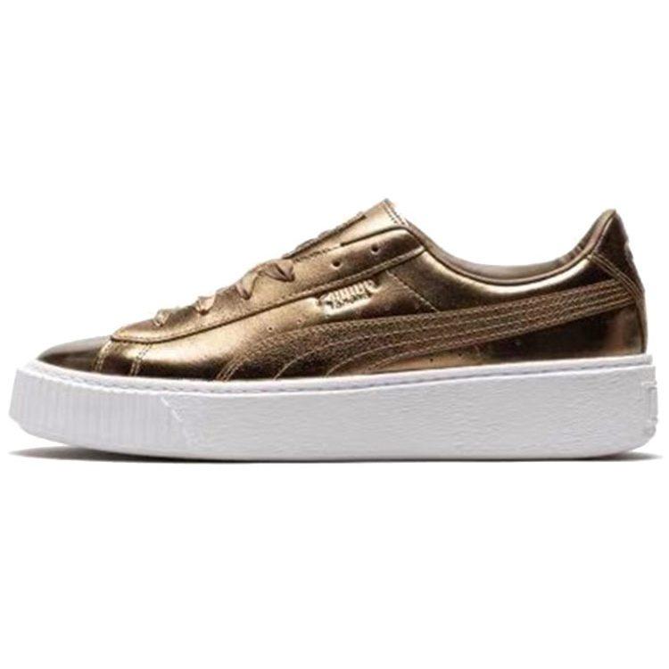 PUMA Basket Platform Luxe 'Gold' Women's 366687-02