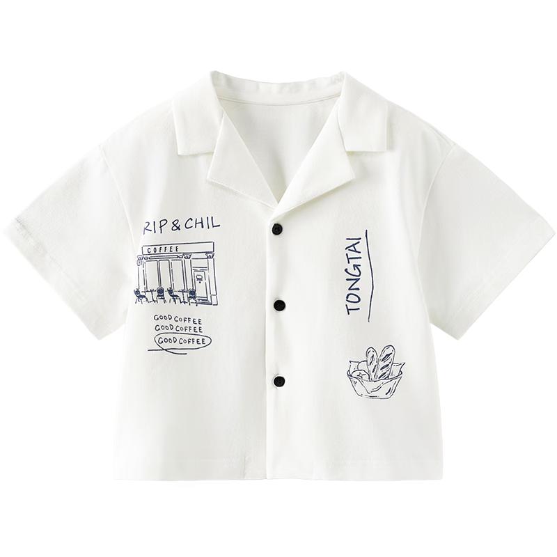 

TONGTAI Baby Boys Casual Short-Sleeve Summer Shirt 100cm
