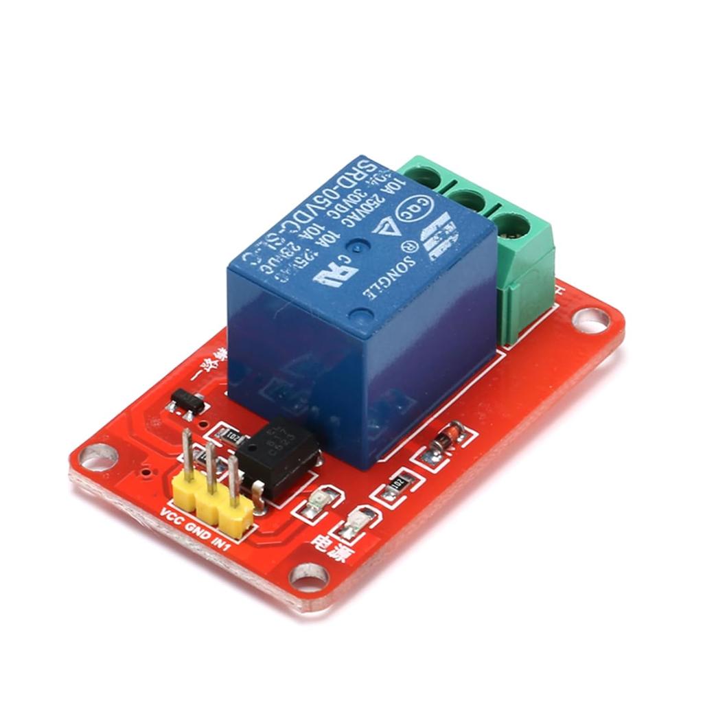 5V 1 Channel Relay Module with Optocoupler for Arduino, ARM, PIC, AVR, DSP, 10A for Robotics and Smart Vehicles