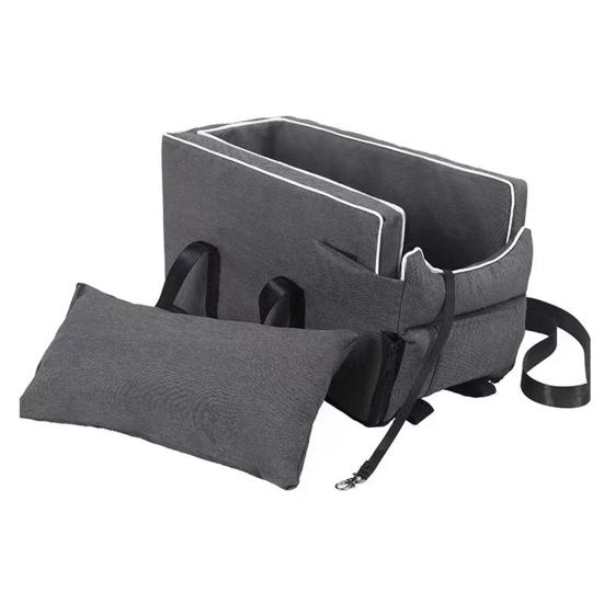 Yousheng Car Pet Nest Small Dog Car Seat Center Console Waterproof Booster Bed Safe Portable Dog Car Carrier with Adjustable Straps for Cats Dogs