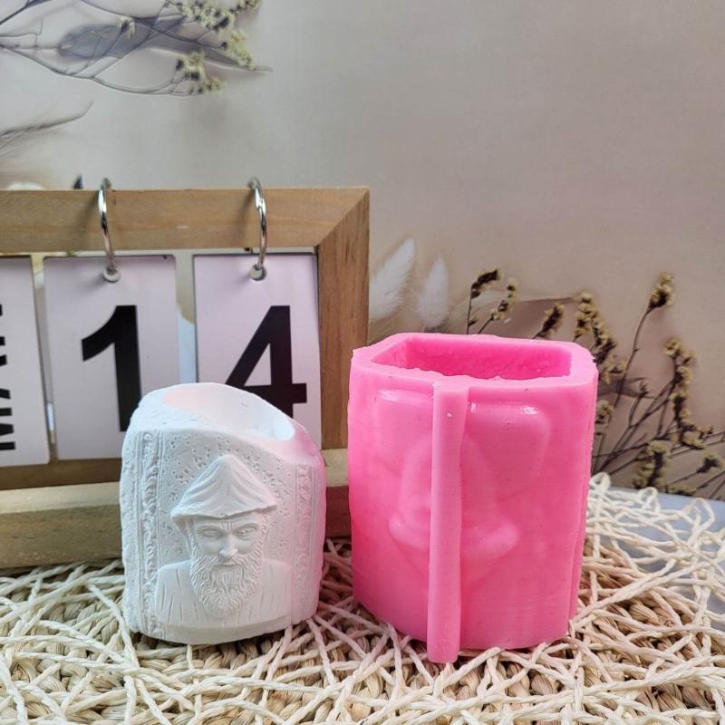 Wall Mounted Jesuses Candlesticks Silicone Molds Resin Moulds Religious Molds