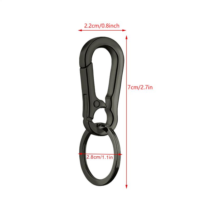 Gourd Buckle Keychain Climbing Hook Stainless Steel Car Strong Carabiner Shape Key Chain Zinc Alloy Key Holder Ring Accessories