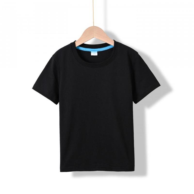 2026 Summer New Round Neck 100% Cotton Short Sleeve Boys  Casual Short Sleeve Round Neck T-shirt 17 colors 100（4T）