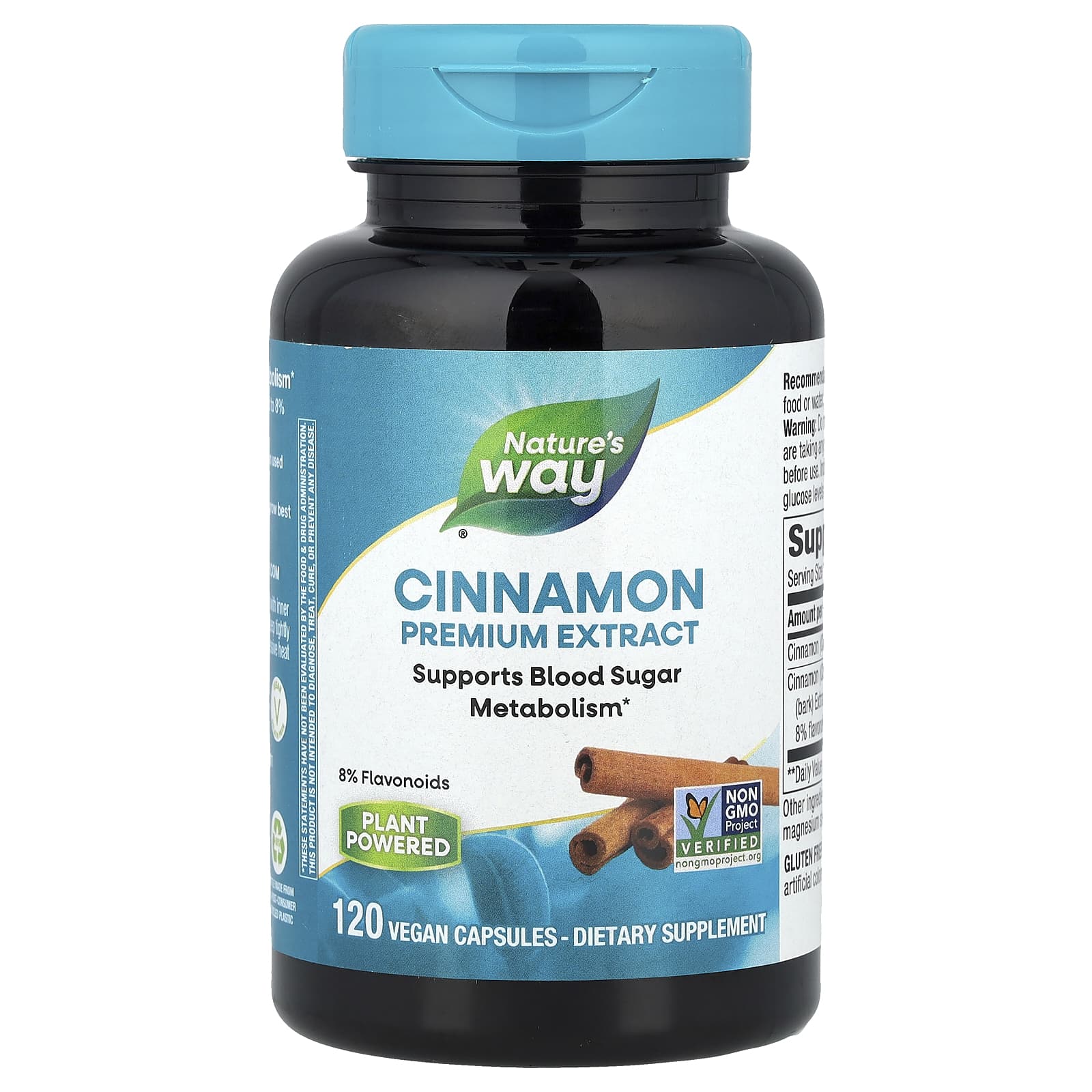 

Nature S Way, Cinnamon, Premium Extract, 120 Veggie Caps