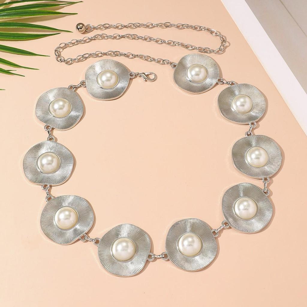 Bohemian Retro Metal Waist Chain for Women - Ethnic Style Body Jewelry