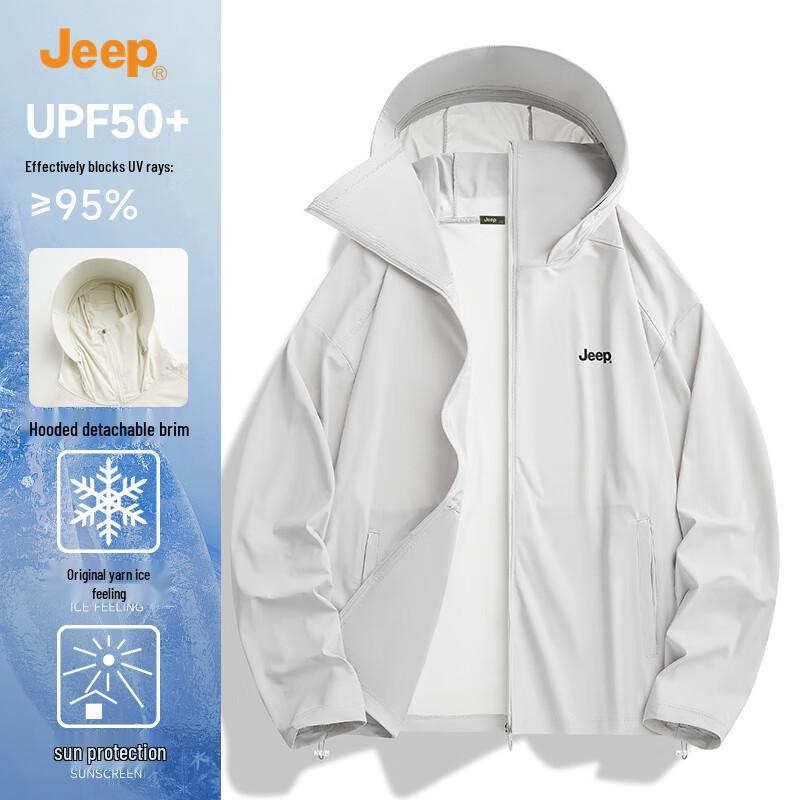 JEEP Men s Lightweight UV Sun Protection Jacket L