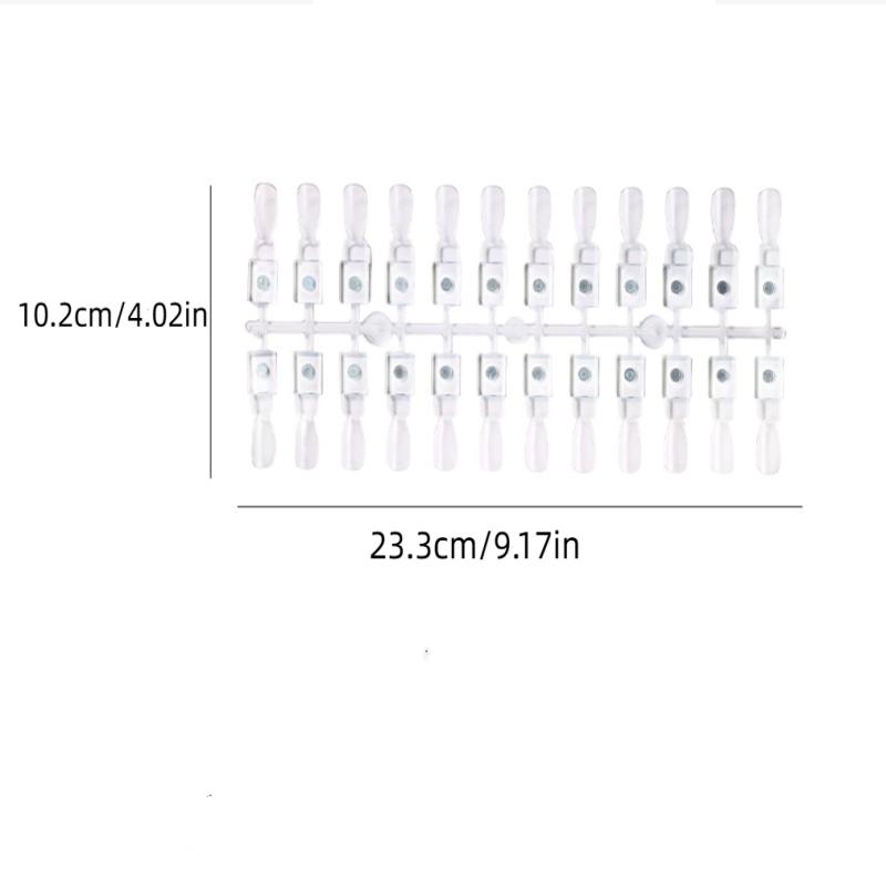 24 ks Vzorník barev laku Magnetický Displej s tipy umělých nehtů Průhledná barevná karta Stojánek na lakový gel Paletka na nehty Lepidlo na nehty Cvičení