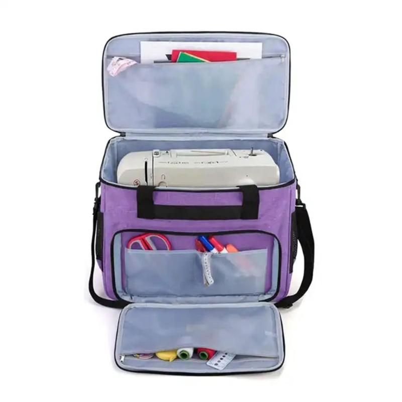 Sewing Accessories Bag Ergonomic Handle Magnetic Closures Multiple Layer Craft Tool Organizers for Home Travel Use