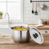 Folding Handle Lard Filter Pot 316 Stainless Steel Grease Container Mixing Bowl  Camping