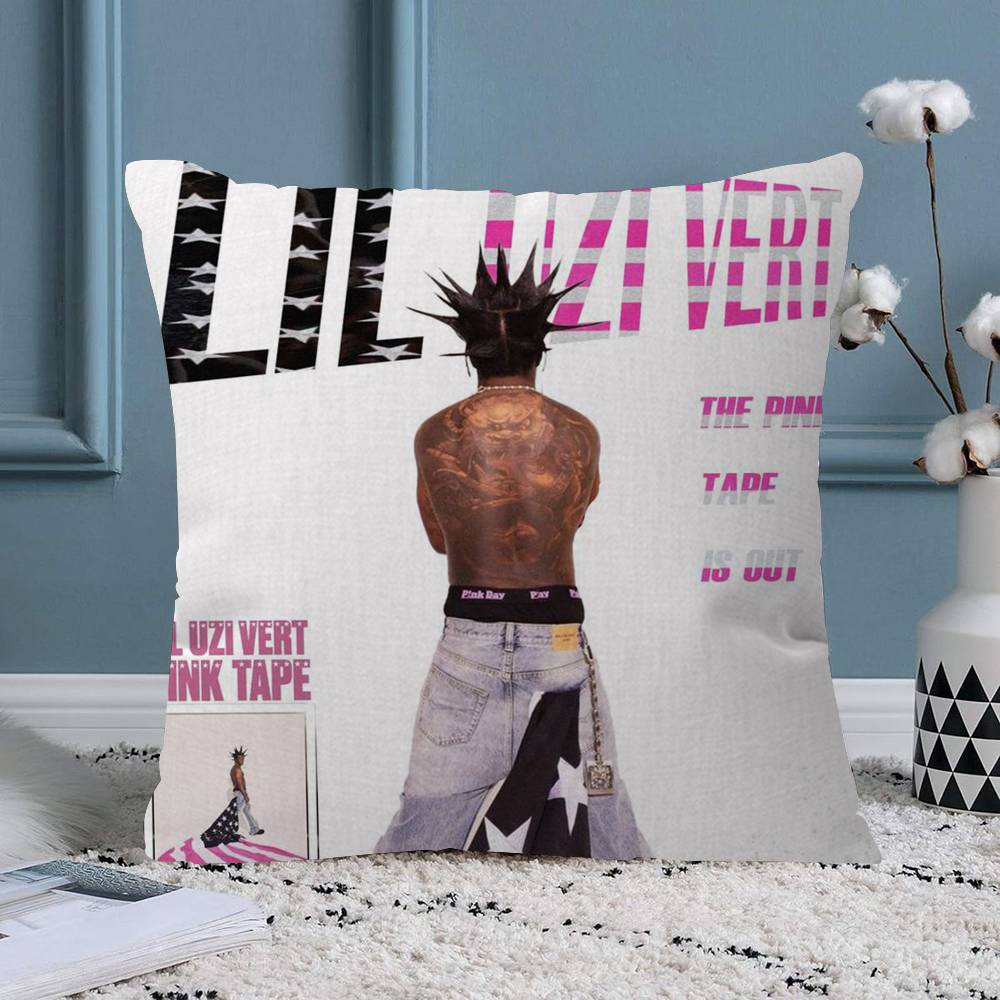Pink Tape Lil Uzi Vert Pillow Gift Home Office Decoration Pillow Bedroom Sofa Car Cushion CoverPillow Case