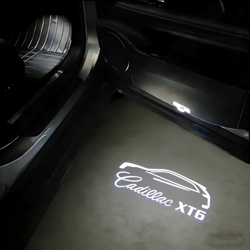 for Cadillac SRX XT4 XT5 XT6 ATS XTS CTS CT6 2018 2019- 2025 Led Welcome Car Door Light Projector Ghost Shadow Lamp Accessories AIX1