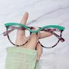 Fashion Large Frame Cat Eye High Definition Reading Glasses Men Women Transparent TR90 Frame Butterfly Leopard Frame Presbyopic Eyeglasses