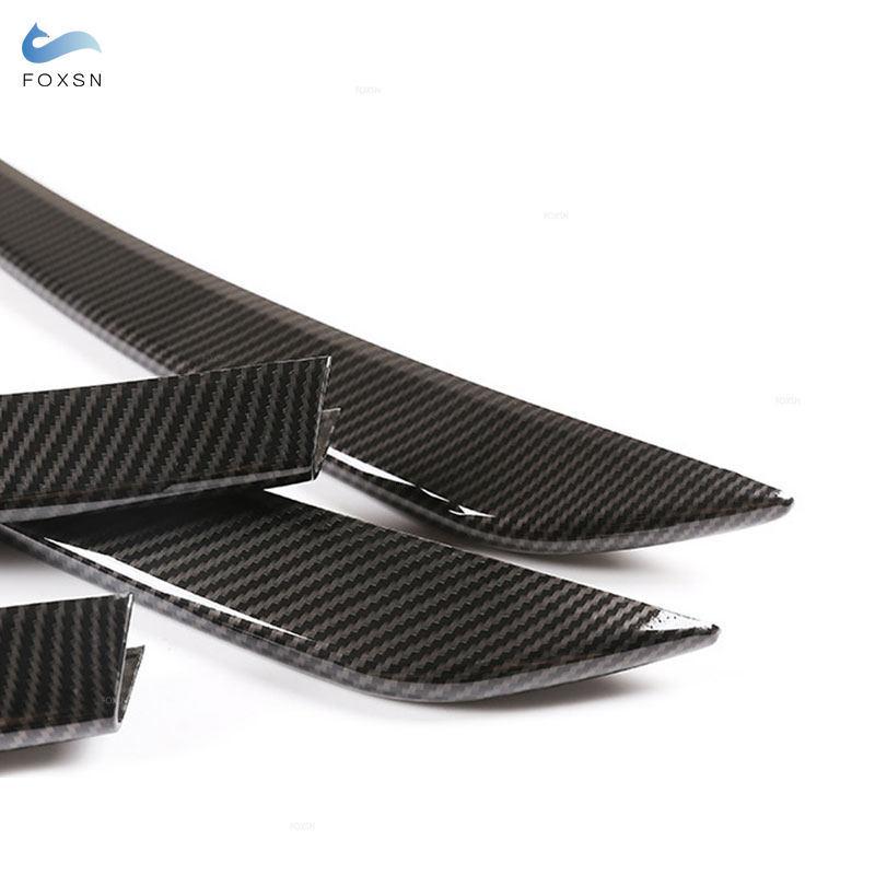 For Mercedes Benz GLC Class X253  Carbon Fiber Texture Front Fog Light Lamp Strips Air Intake Grille Cover Protective Trim
