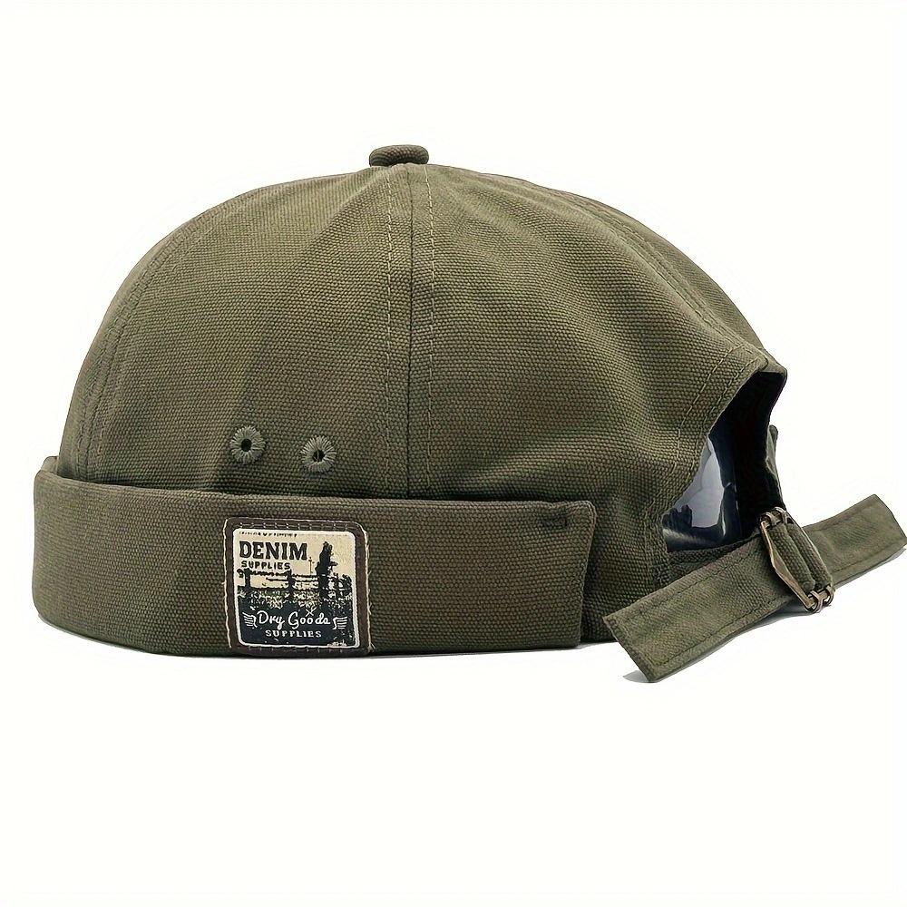 

Retro Cotton Brimless Beret Spring Summer Men s Guapi Hat Korean Edition Women s Lightweight Versatile Trendy Elegance оливковий колір