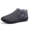 Waterproof Winter Boots for Men New Plush Snow Boots Women Ankle Boots Warm Black Couple Cotton Couples Platform Shoes