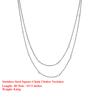 EFFIE QUEEN Stainless Steel 18k Gold Square Chain Choker Necklace Ideal Jewelry for Women, Men Birthdays Party Banquet STCC02