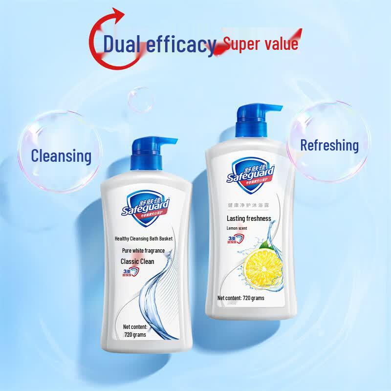 Safeguard Pure White & Lemon Body Wash 2-Set Value Pack