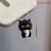 2D Flach, 1 Stück Niedliche Teetasse Katze Acryl Handy Staubschutzstecker - Geeignet für Typ-C und iPhone Anschlüsse, Schützendes Staubschutzhüllen-Zubehör