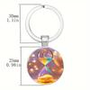 Eleganter bunter Sanduhr-Schlüsselanhänger mit Legierungsrahmen und niedlichem Stil für Geschenk und Accessoires