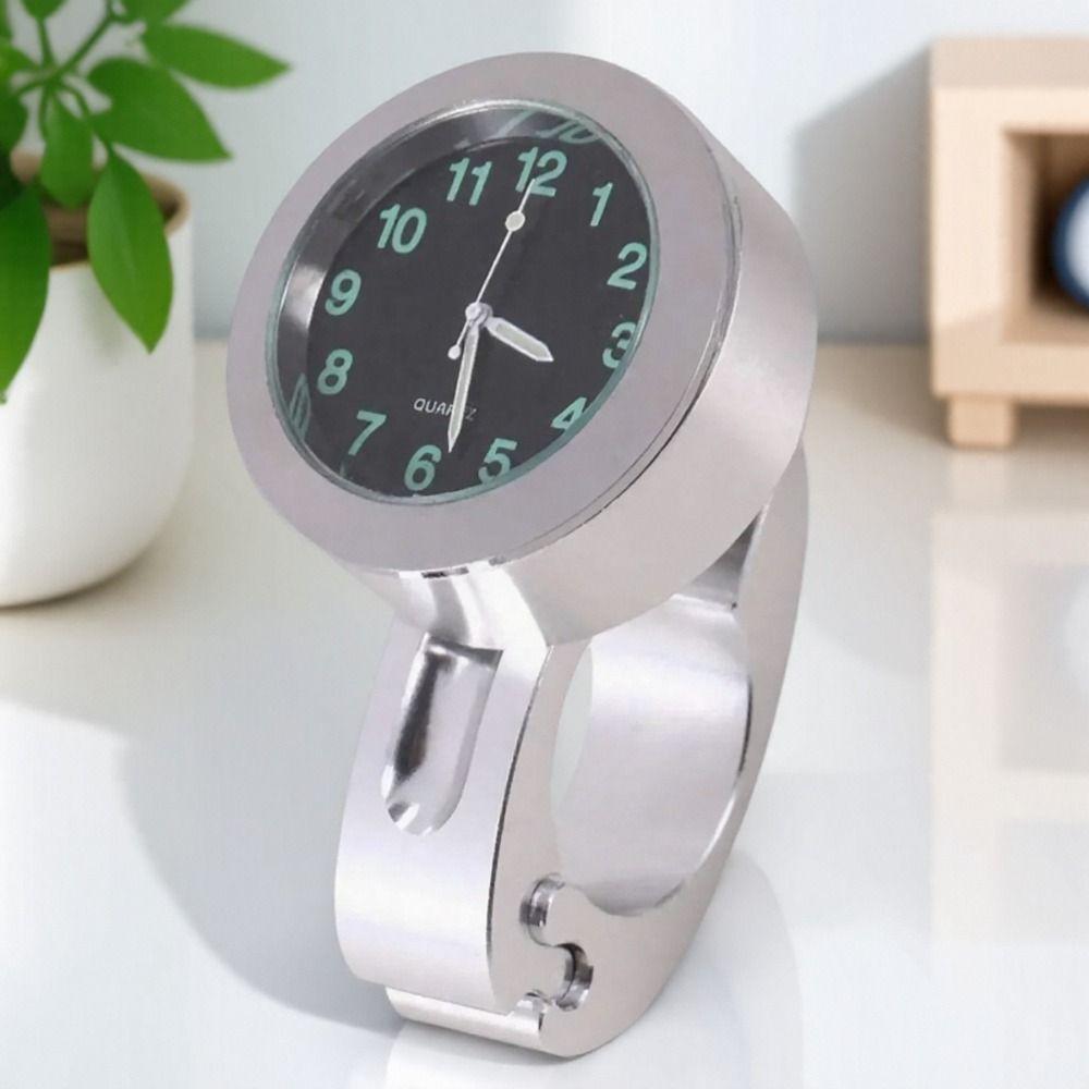 Vodotěsná Držák na Řídítka Hodiny Hliníkové Pouzdro Svítící Hodiny Použití na Motocykl